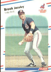 1988 Fleer Baseball Cards      612     Brook Jacoby